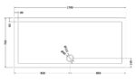 Rectangular Shower Tray 1700 x 760mm - Image 3