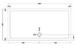 Nuie Rectangular Shower Tray 1800 x 900mm - Image 3
