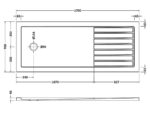 Rectangular Walk-In Shower Tray 1700 x 700 - Image 3