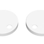 Matt White Toilet Seat Cover Caps