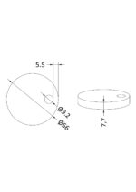 Matt White Toilet Seat Cover Caps - Image 2