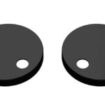 Matt Black Toilet Seat Cover Caps Black