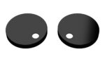 Matt Black Toilet Seat Cover Caps Black