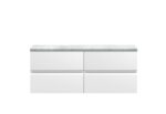 Hudson Reed Urban 1200mm Wall Hung 4-Drawer Unit & Laminate Worktop