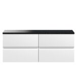 1200mm Wall Hung 4-Drawer Unit & Laminate Worktop
