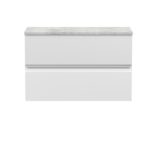 800mm Wall Hung 2-Drawer Vanity Unit & Laminate Worktop