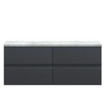 1200mm Wall Hung 4-Drawer Unit & Laminate Worktop