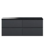 1200mm Wall Hung 4-Drawer Unit & Laminate Worktop