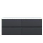 1200mm Wall Hung 4-Drawer Unit & Laminate Worktop