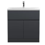 800mm Floor Standing 2 Door/Drawer Vanity & Basin 1