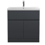 800mm Floor Standing 2 Door/Drawer Vanity & Basin 3