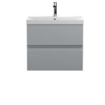 600mm Wall Hung 2-Drawer Vanity Unit & Basin 3