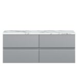 1200mm Wall Hung 4-Drawer Unit & Laminate Worktop