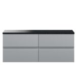 1200mm Wall Hung 4-Drawer Unit & Laminate Worktop