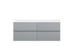 1200mm Wall Hung 4-Drawer Unit & Laminate Worktop