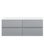 1200mm Wall Hung 4-Drawer Unit & Laminate Worktop