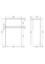 Hudson Reed Urban 500mm WC Unit - Image 2