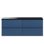 1200mm Wall Hung 4-Drawer Unit & Laminate Worktop