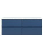 1200mm Wall Hung 4-Drawer Unit & Laminate Worktop