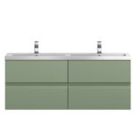 1200 Wall Hung 4 Drawer Vanity & Double Basin