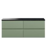 1200mm Wall Hung 4-Drawer Unit & Laminate Worktop