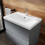 600mm Wall Hung 2-Drawer Vanity Unit & Basin 1 - Image 2