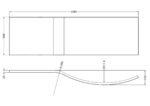 Nuie 1700 B shaped front panel cw fixing Kit - Image 3