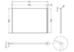 Shower Bath End Panel (725mm) - Image 3