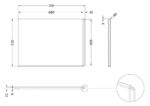 Shower Bath End Panel (700mm) - Image 3