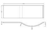 Shower Bath Front Panel (1600mm) - Image 3