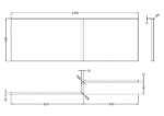 1500mm square showerbath front panel - Image 2