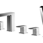 Deck Mounted 5 Tap Hole Bath Shower Mixer