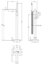 Nuie Windon Freestanding Bath Shower Mixer - Image 2