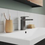 Nuie Windon Mono Basin Mixer With Push Button Waste - Image 2