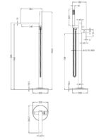Freestanding Bath Shower Mixer - Image 2