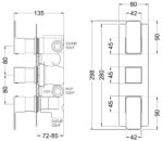 Windon Triple Thermostatic Valve With Diverter - Image 2