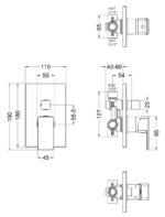 Manual Shower Valve With Diverter - Image 3