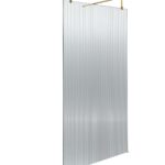 1000mm Fluted Wetroom Scren with Arms & Feet
