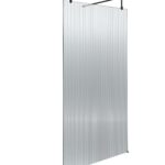 1000mm Fluted Wetroom Scren with Arms & Feet