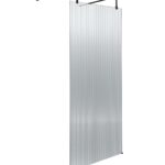 800mm Fluted Wetroom Scren with Arms & Feet