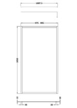 Full Outer Frame Wetroom Screen 1850x1000x8mm - Image 3