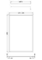 Full Outer Frame Wetroom Screen 1850x1200x8mm - Image 3