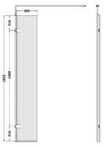 Fluted Swing Screen 300x1850 GM - Image 2