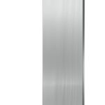 Fluted Wetroom Screen - 1850x900mm - Brushed Pewter