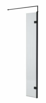 300x1950 Fluted Hinged Screen with Support Bar