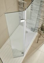 Chrome Wetroom Swing Screen 300 x 1950mm - Image 2