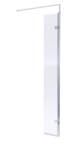 Chrome Wetroom Swing Screen 300 x 1950mm