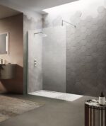 1000mm Wetroom Screen & Support Bar - Image 3