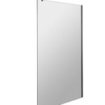 1200mm Wetroom Screen With Black Support Bar