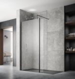 1400mm Wetroom Screen With Support Bar - Image 2